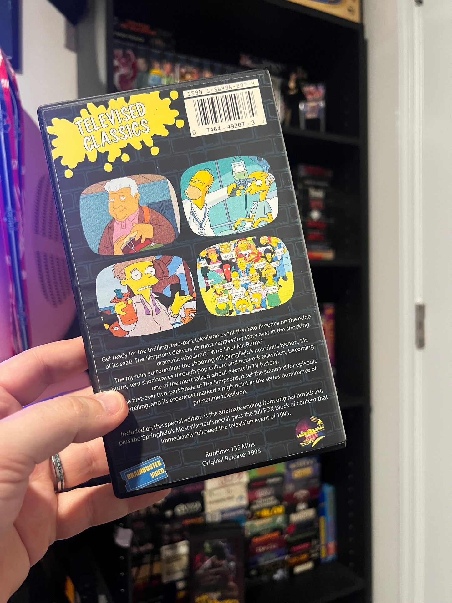 TV Classics - Who Shot Mr. Burns? VHS Artpiece