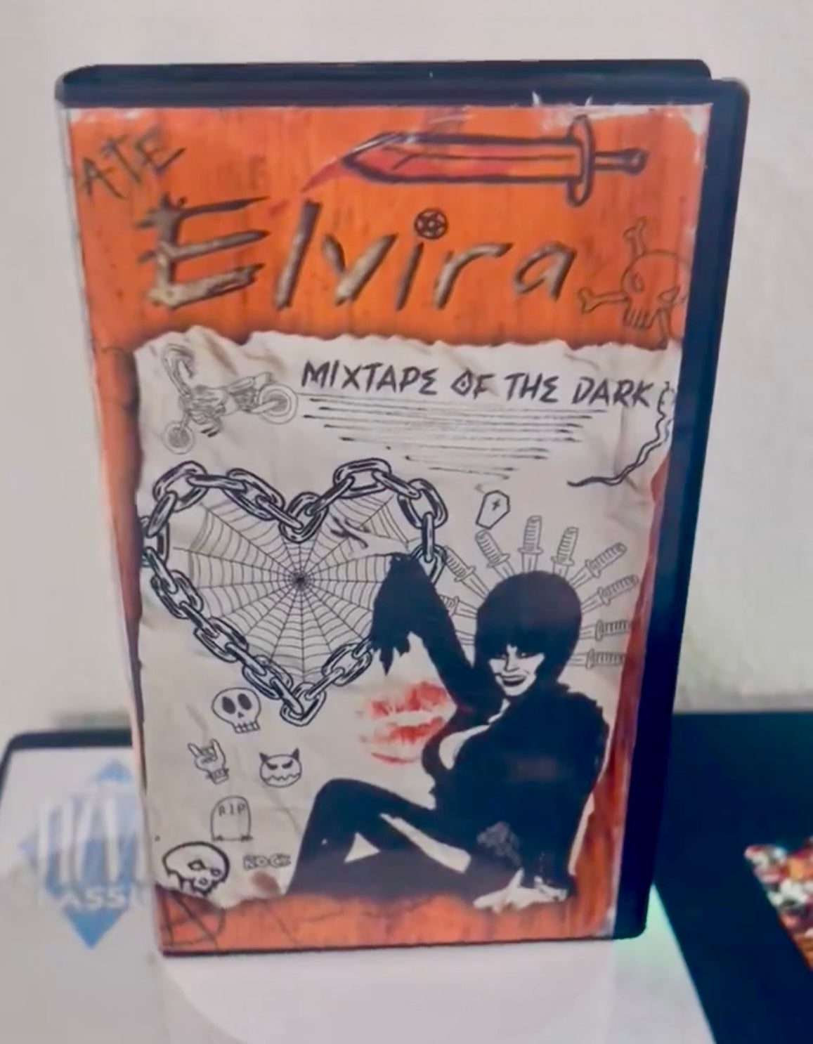 Elvira: Mixtape of the Dark VHS Artpiece