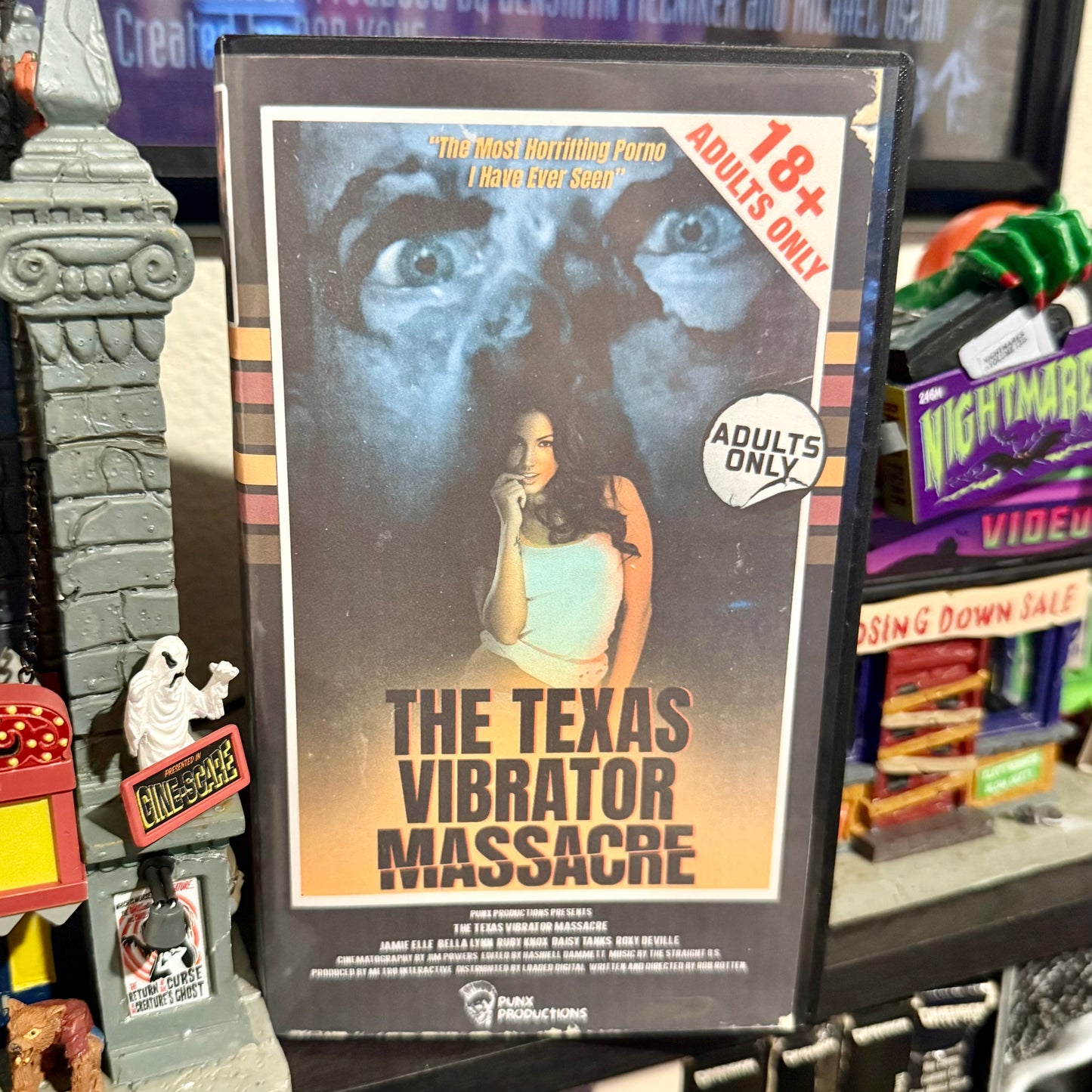 Texas Vibrator Massacre Adult VHS Artpiece