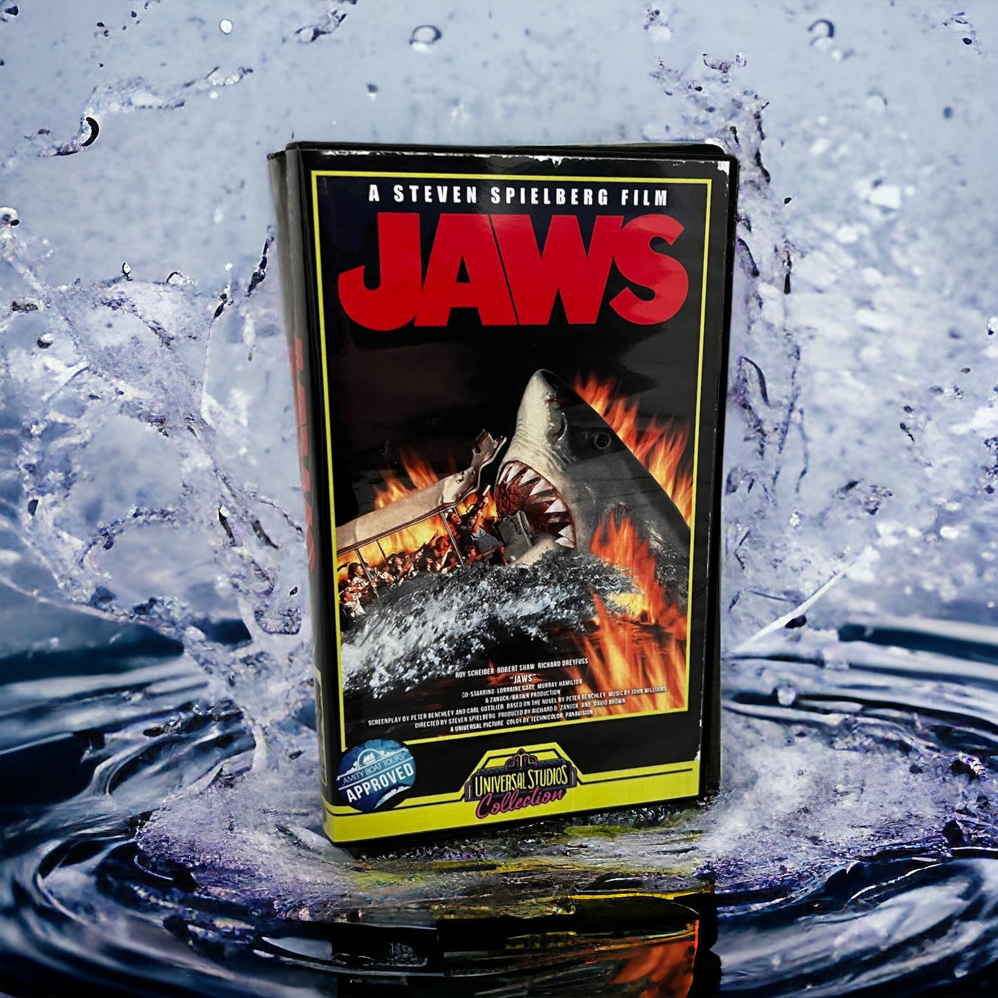 JAWS the Ride VHS Art Piece