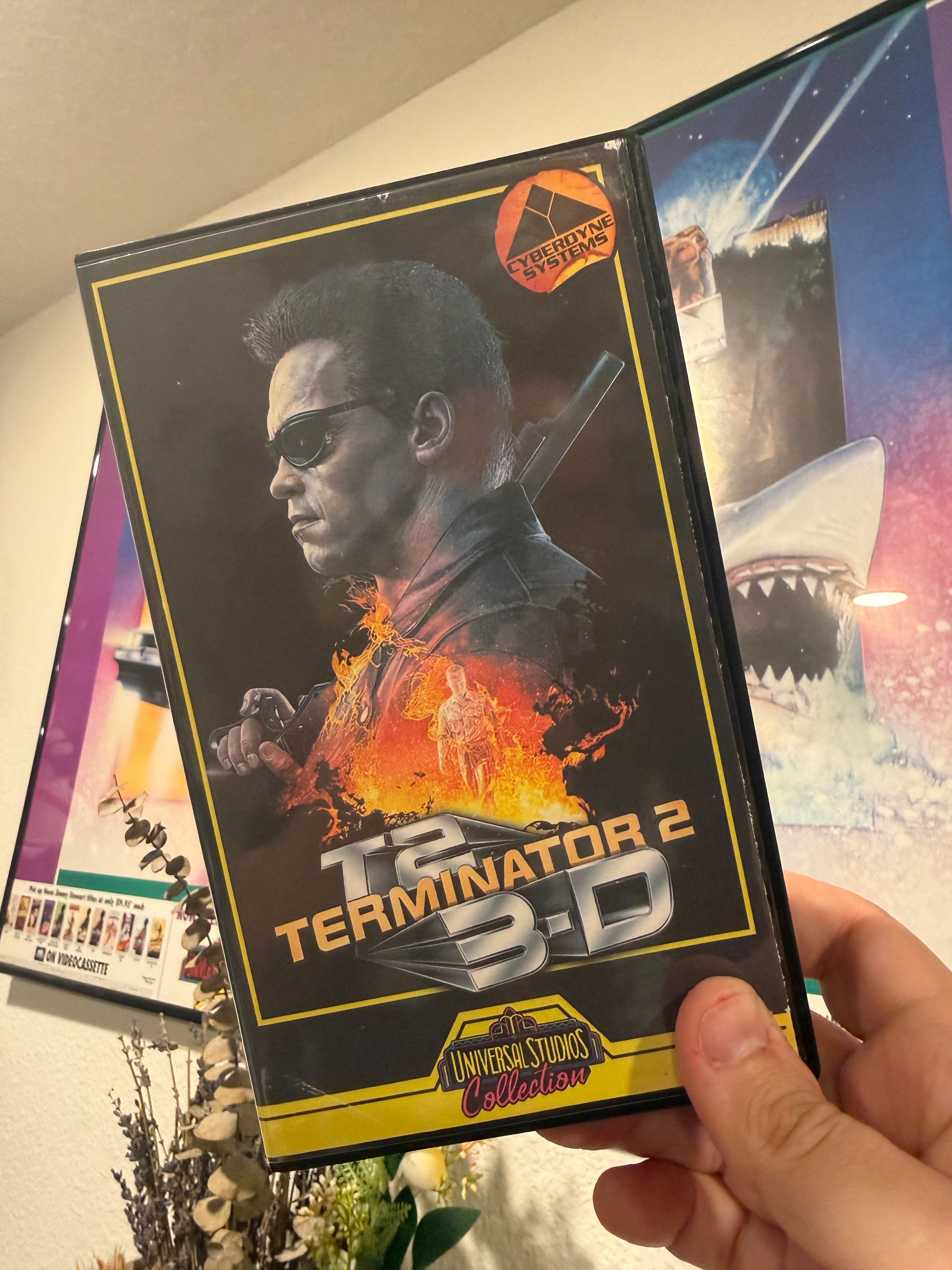 Terminator 2:3D Ride VHS Art Piece – BrainBuster Video