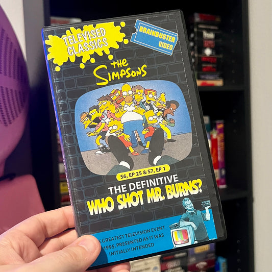 TV Classics - Who Shot Mr. Burns? VHS Artpiece