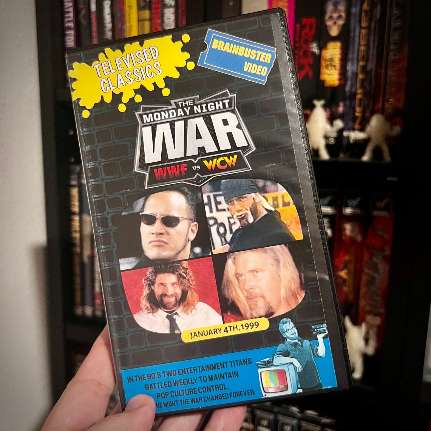 TV Classics - Monday Night Wars VHS Artpiece